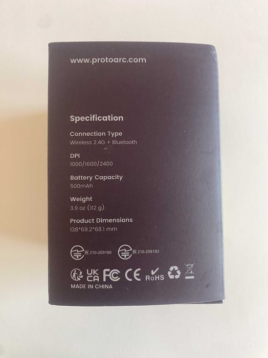 Rato Ergonómico ProtoArc Sem Fios