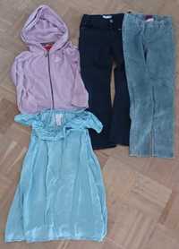 Zestaw dla dziewczynki 134 , Hiszpanka, bluza nike oraz 2 pary spodni