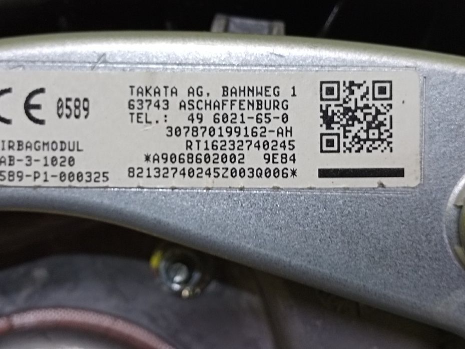 AirBag подушка Mercedes Sprinter W906 Аірбаг Спринтер 906 аірбаг