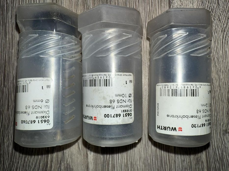 Алмазні коронки Carat Диск Круг Свердла СВП Плитка Фуга Клей Wurth