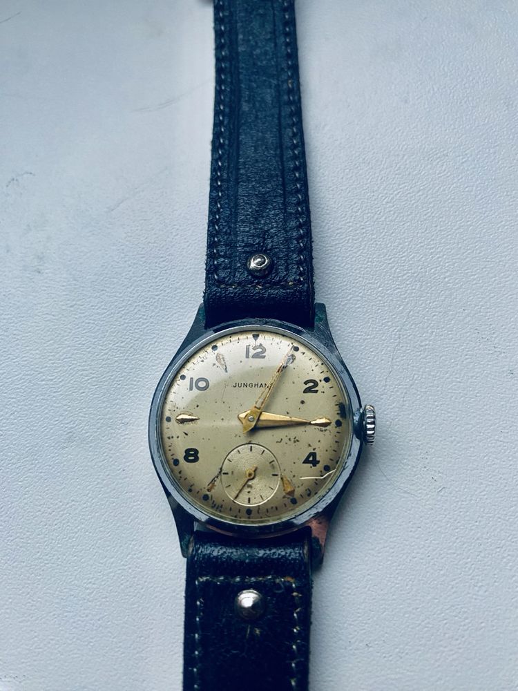 Stary zegarek Junghans 2,5 cm średnicy