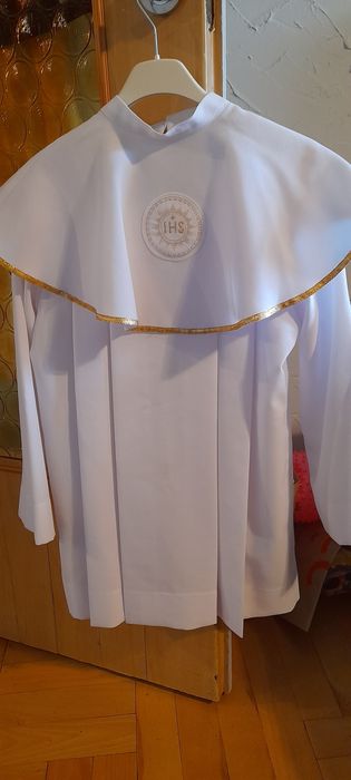 Alba komunijna ze spodniami dla chłopca