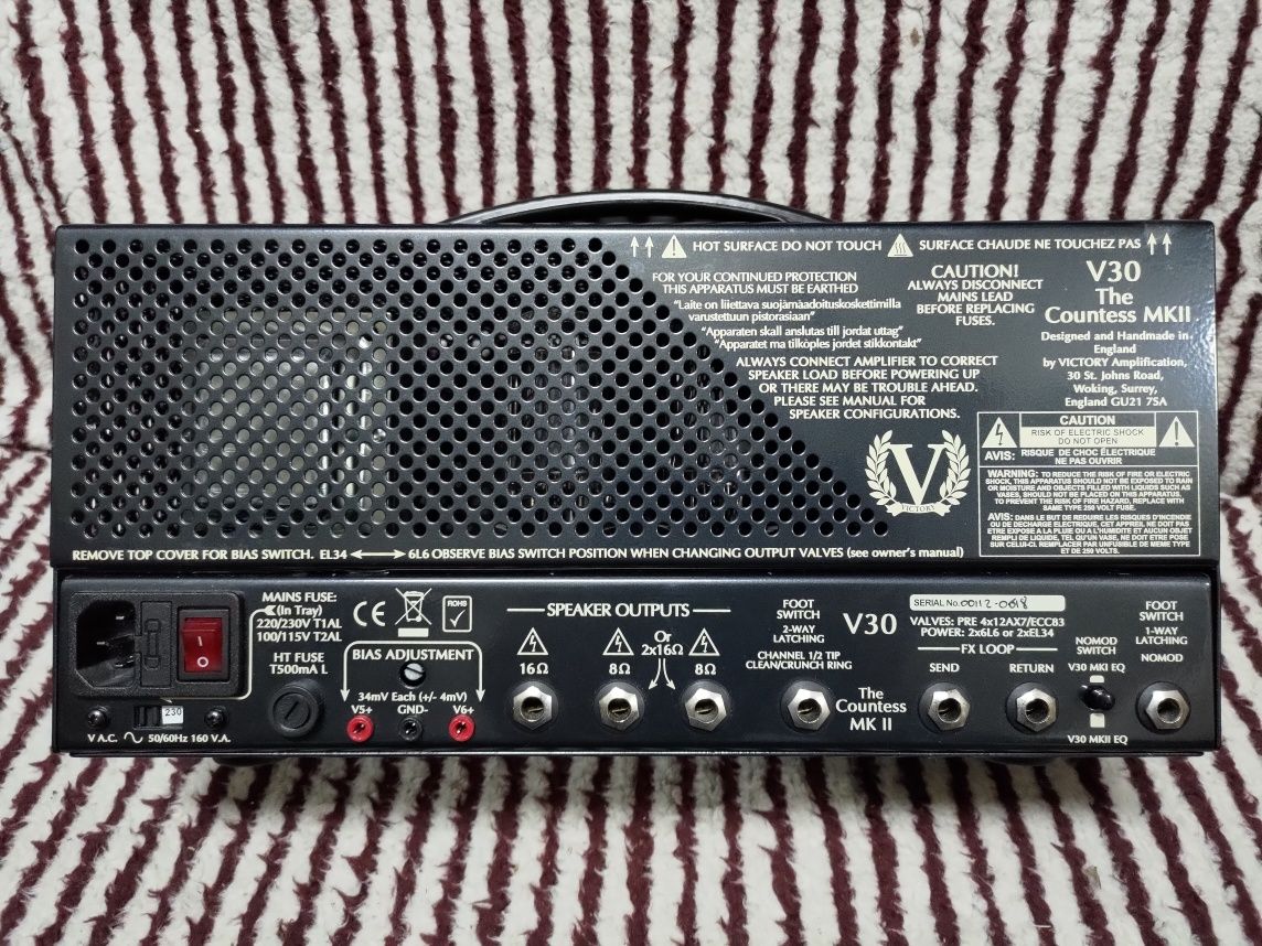 Wzmacniacz lampowy gitarowy head victory v30 Countess mkII