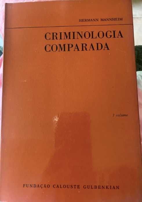 1ª edição de Criminologia Comparada vol 1