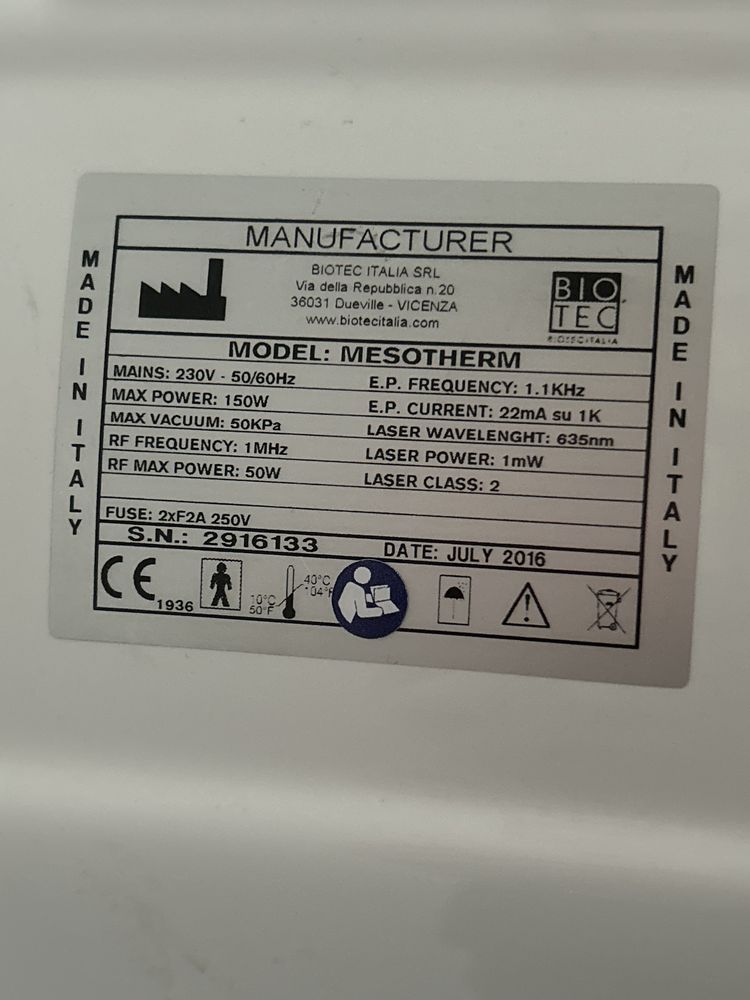 Zestaw Mesotherm firmy BIOTEC tanio !!! NOWA KOŃCÓWKA !!!