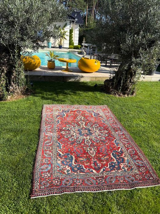 Vintage Dywan Perski Wełniany Iran Bidjar 210x150 galeria 10 tyś