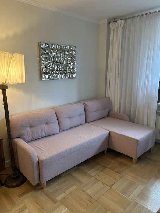 Kanapa Ikea Bastubo Rozkładana Sofa 3 Osobowa narożna z szezlongiem