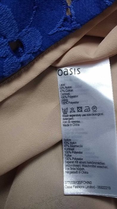Damska sukienka wizytowa 36 OASIS koronka