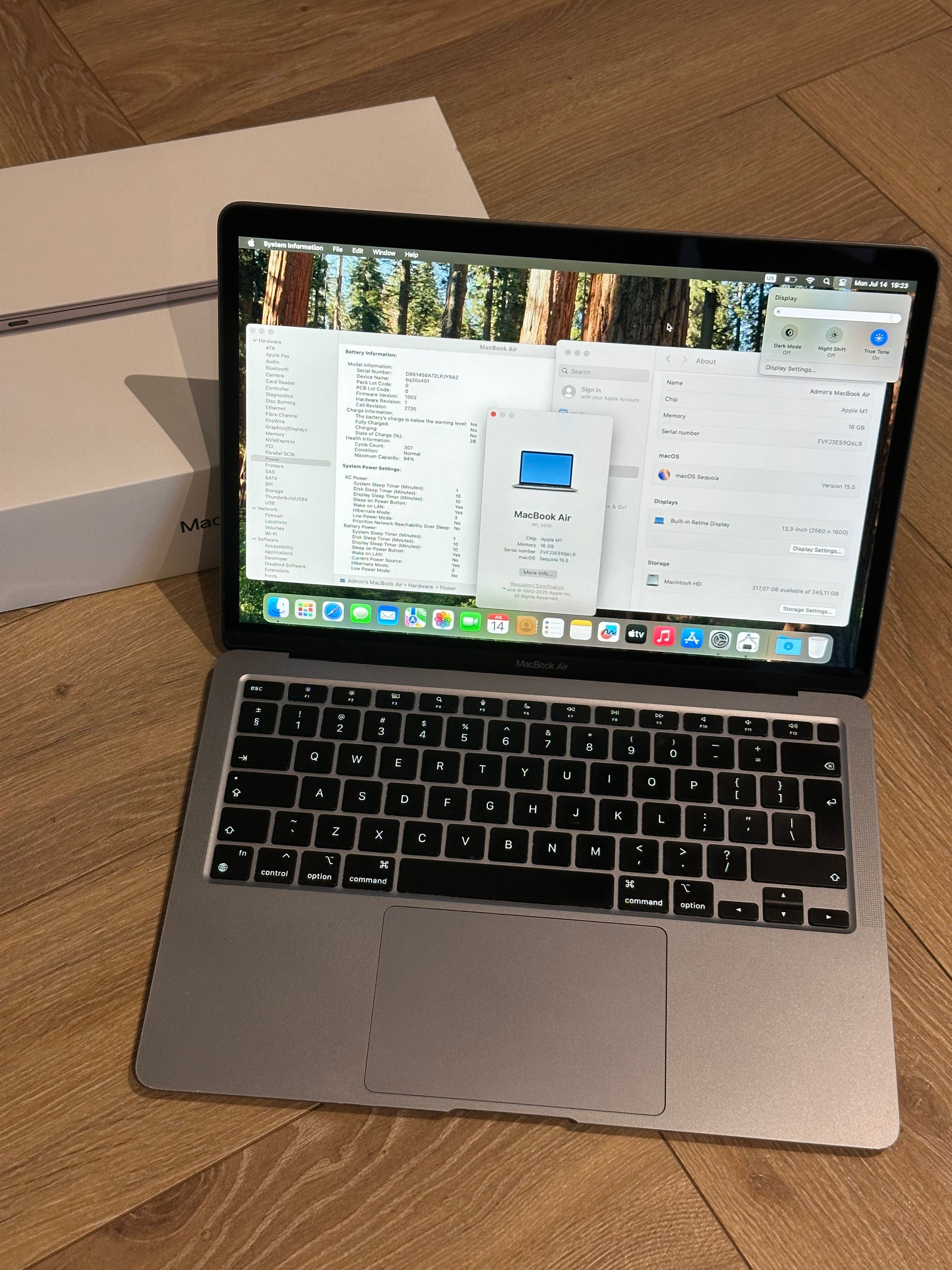 Macbook Air M1 16/256 A2337
