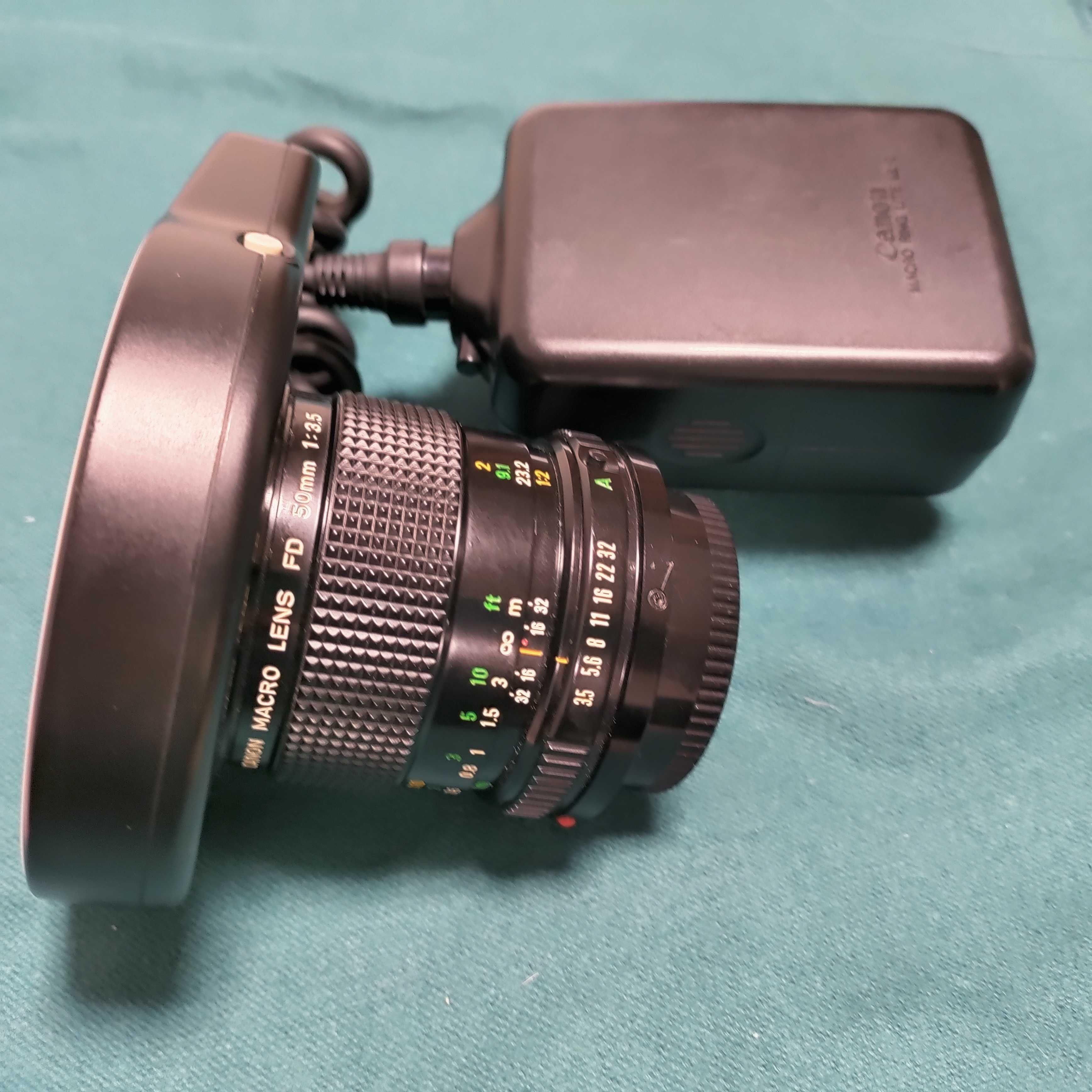 Canon Macro Lens FD 50mm 1 3.5 + Flash