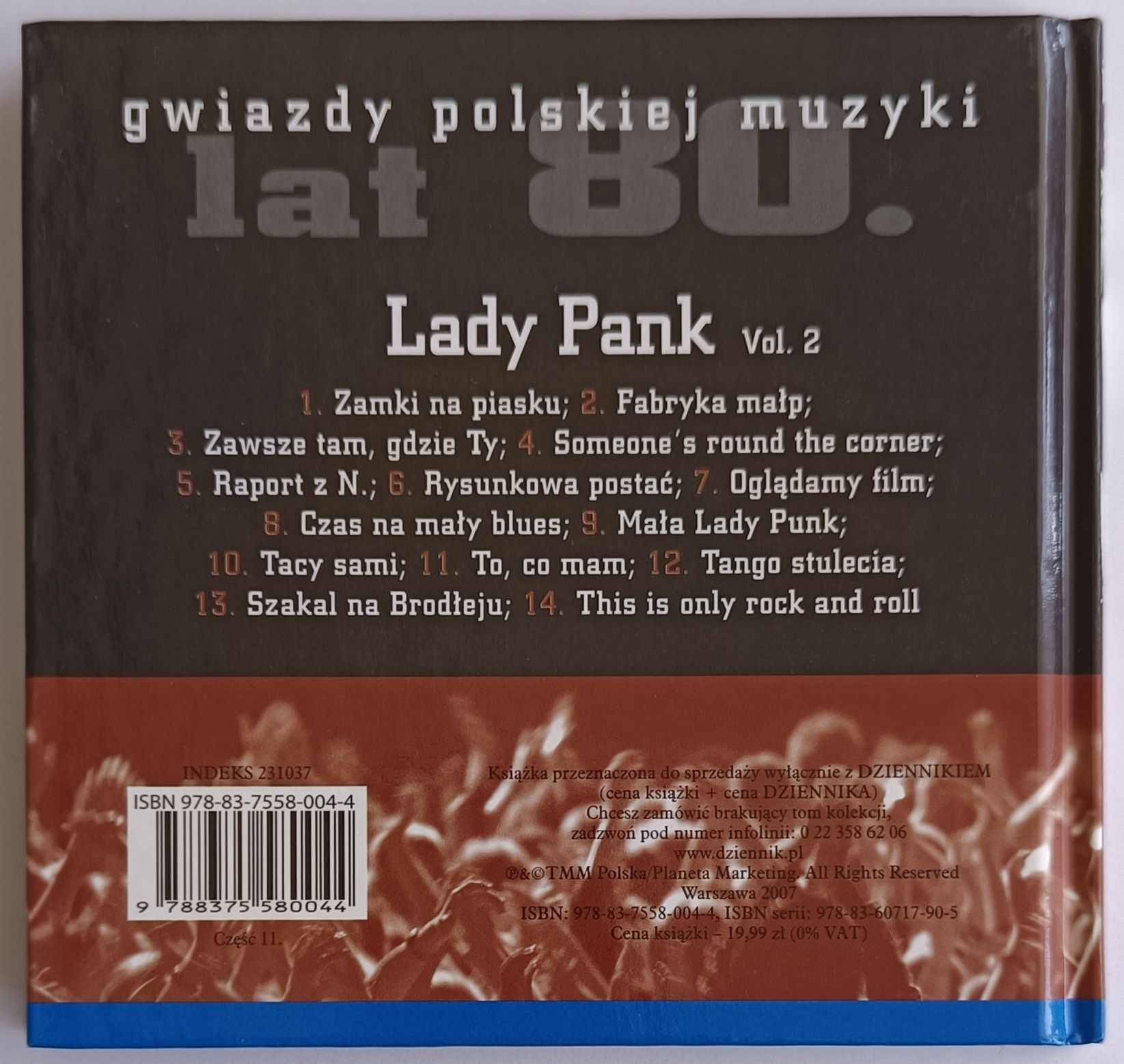 Lady Pank Gwiazdy Polskiej Muzyki Lat 80 tych vol.2 2007r