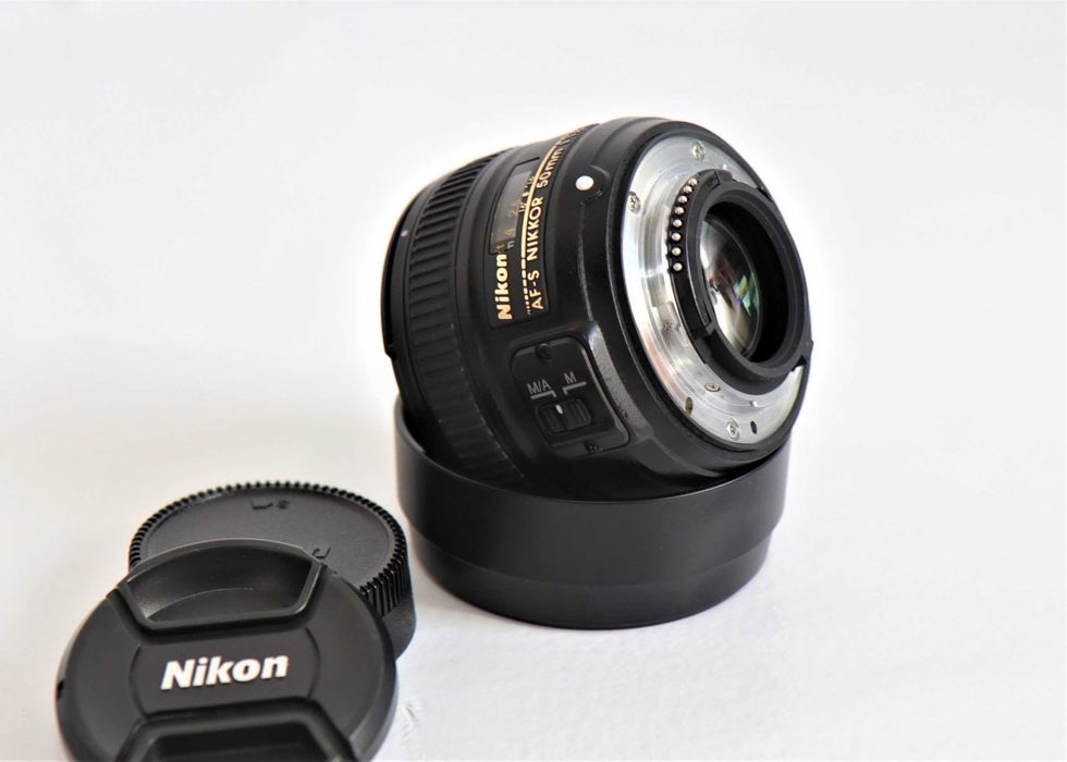 Lente Nikon 50mm f\1.8 G objetiva em excelente estado