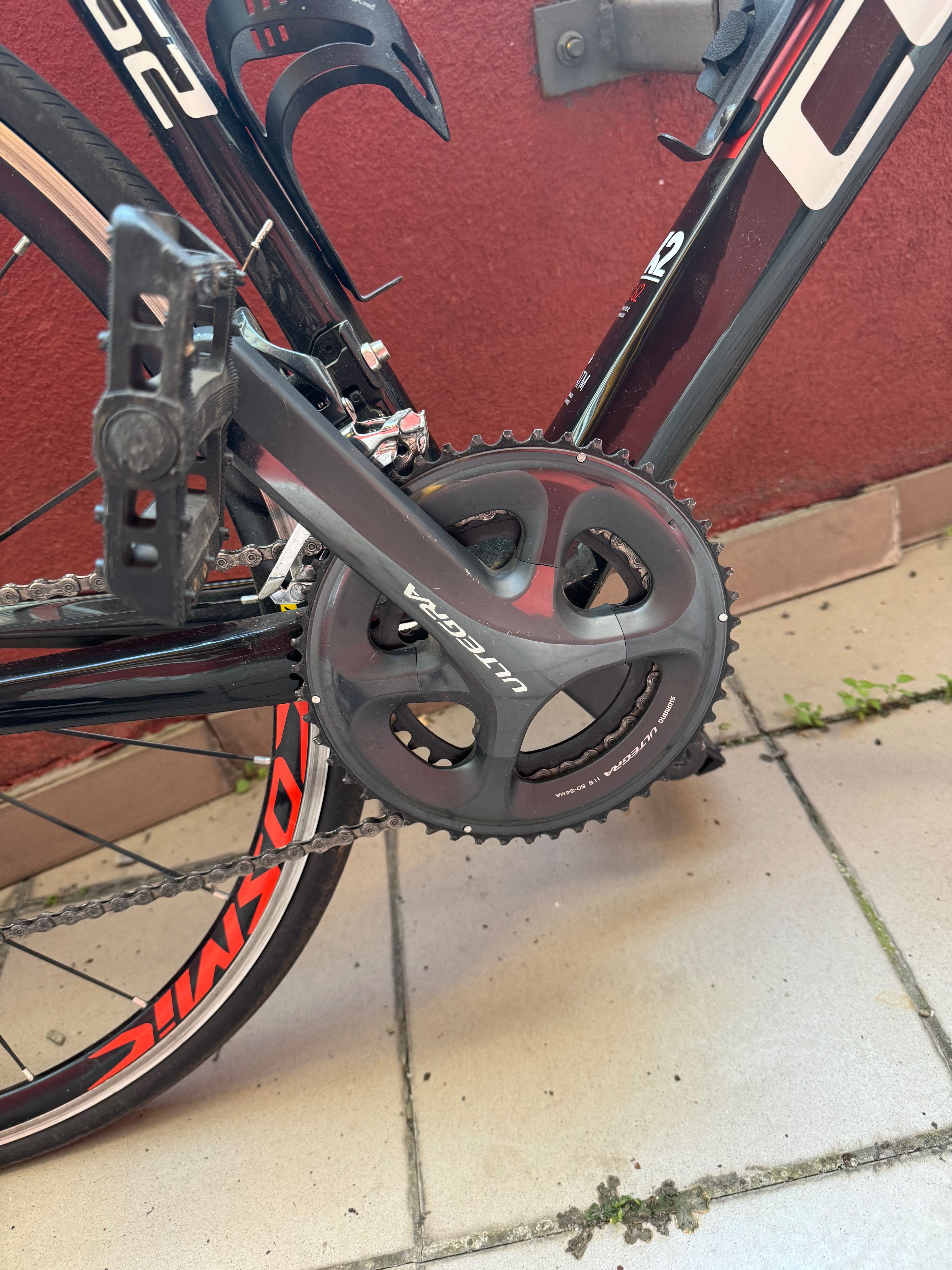 Карбоновий велосипед шосейник Cube c62 Трансмісія Shimano Ultegra