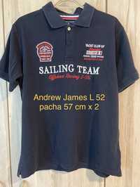 Andrew James Sailing L 52 męska koszulka polo granatowa Yachting Club