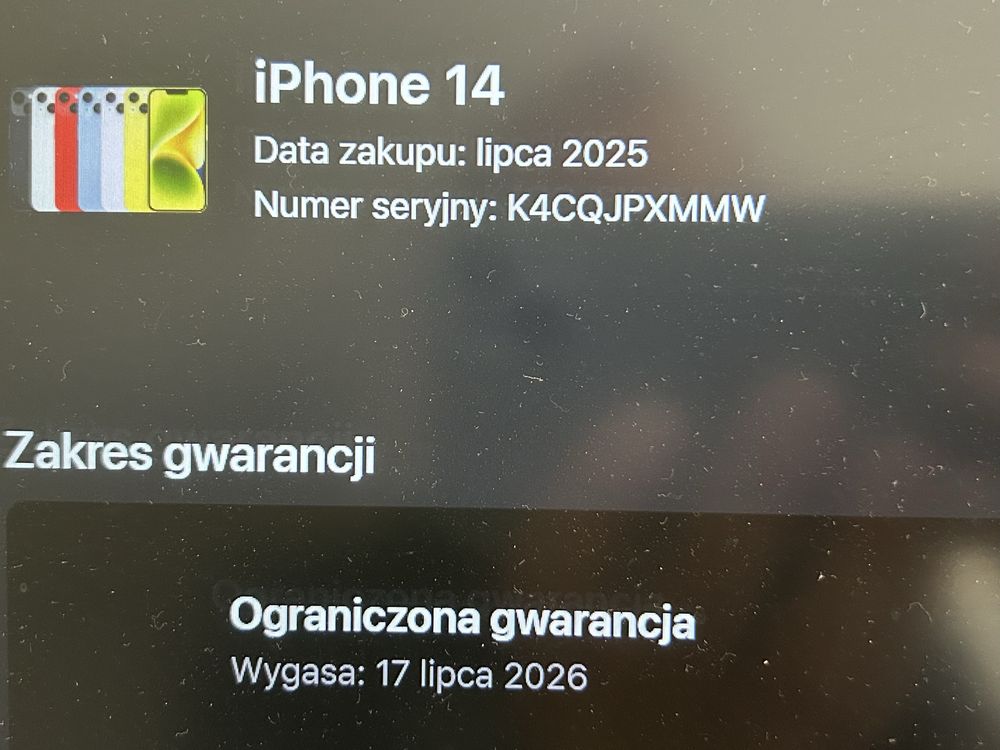NOWY APPLE iPhone 14 5G 256GB 6.1" Niebieski A2882 MPWP3PX GW 07.2026