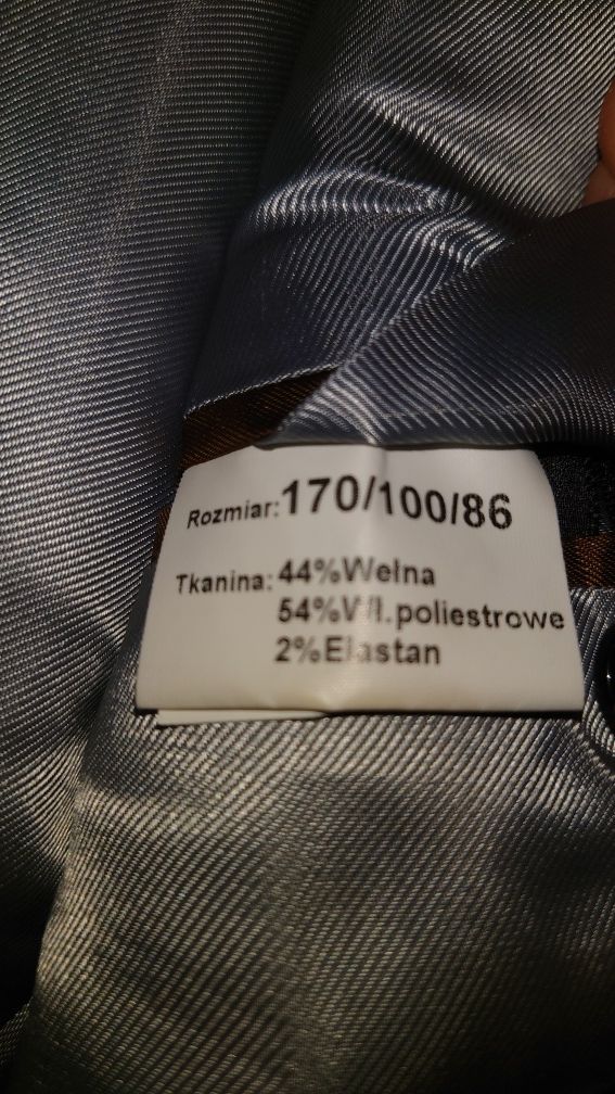 Garnitur męski brązowy Intermoda Classic 170/100/86 + pokrowiec