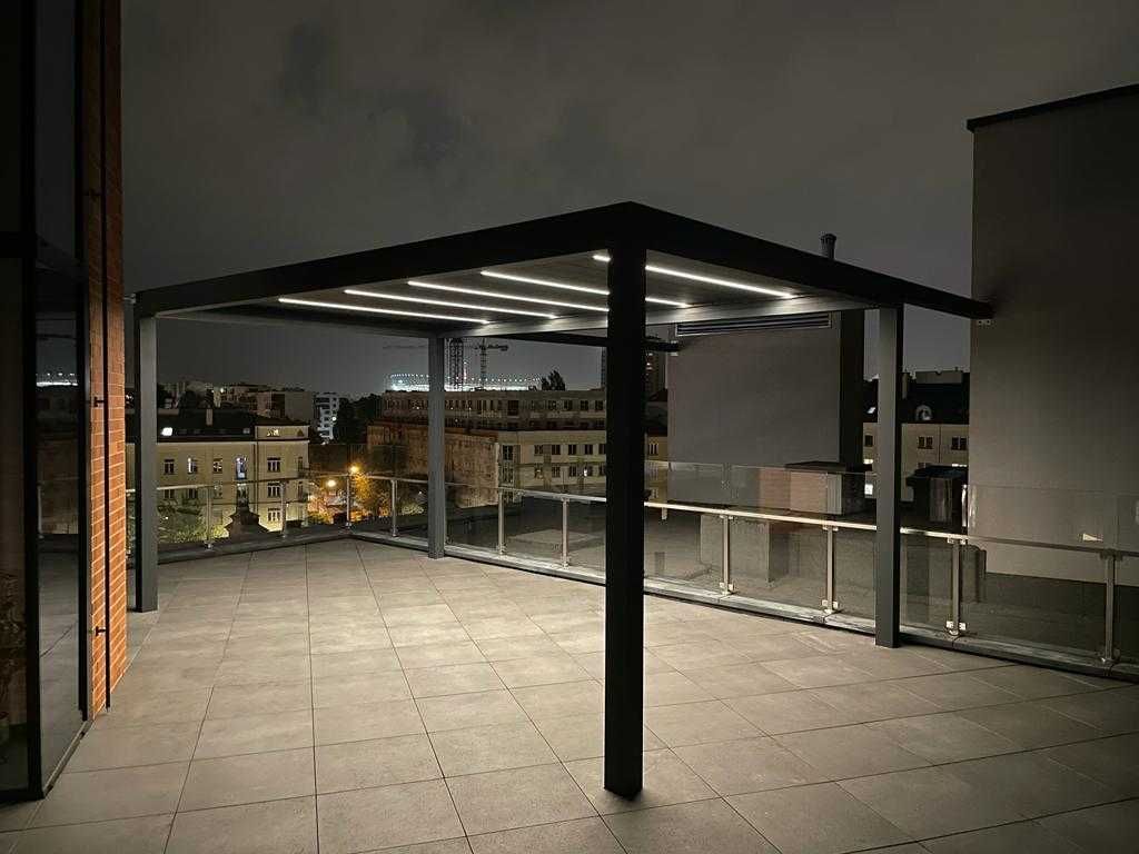 Pergola aluminiowa LED lamelowa żaluzyjna Najlepsza konstrukcja