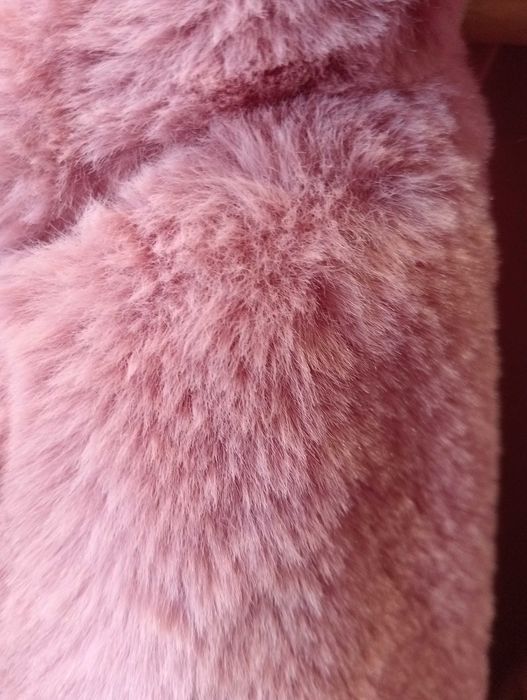 Casaco de inverno de pêlo comprido