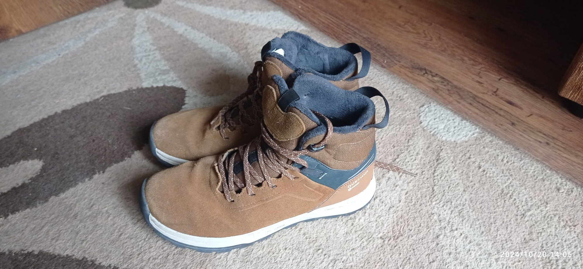 Buty chłopięce, zimowe. Rozmiar 38. Quechua Waterproof.