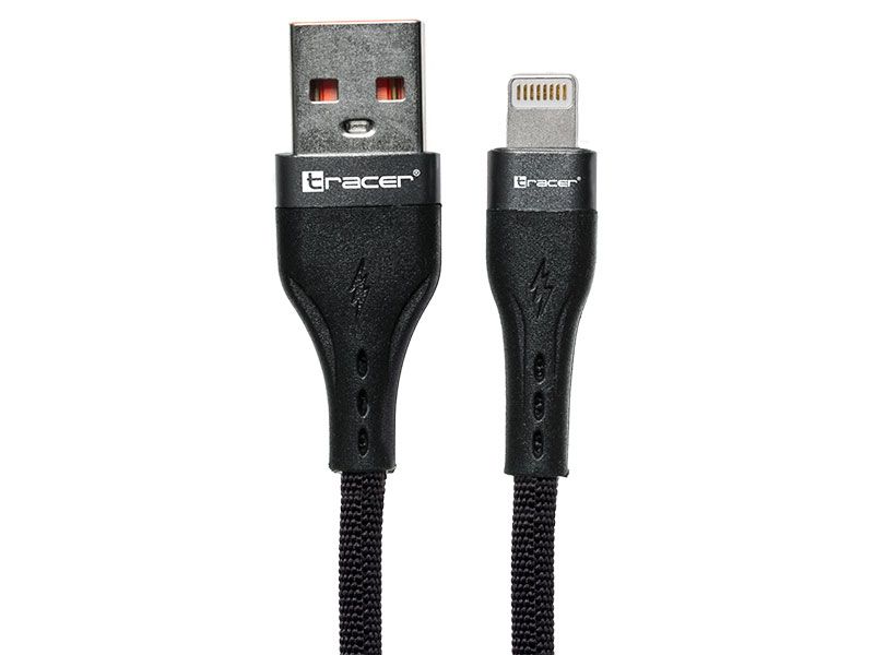 Kabel TRACER USB A - Lightning 1m Czarny 47491