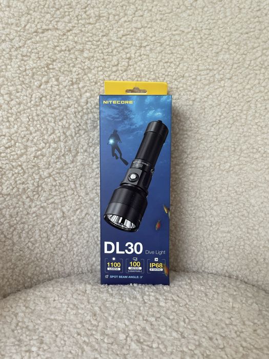 Nitecore DL30 Ліхтар для Дайвінгу, 1100 Люмен 788 Метрів (USB-C)
