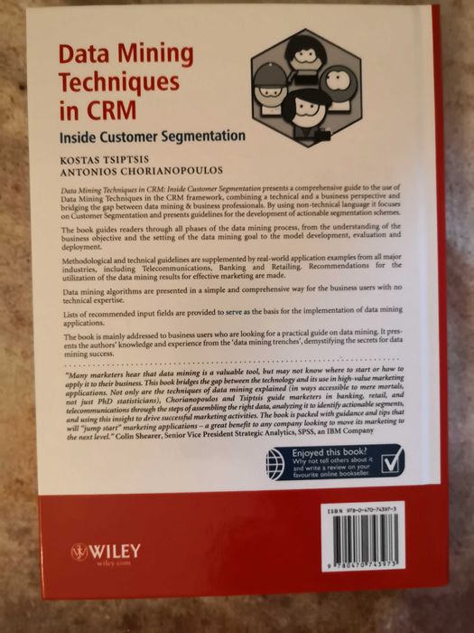 Livro Data Mining Techniques in CRM  K. Tsiptsis e A. Chorianopoulos