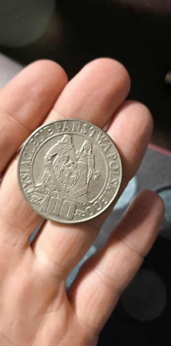 Moneta okolicznościowa 1000lat chrztu Polski Mieszko i Dąbrówka