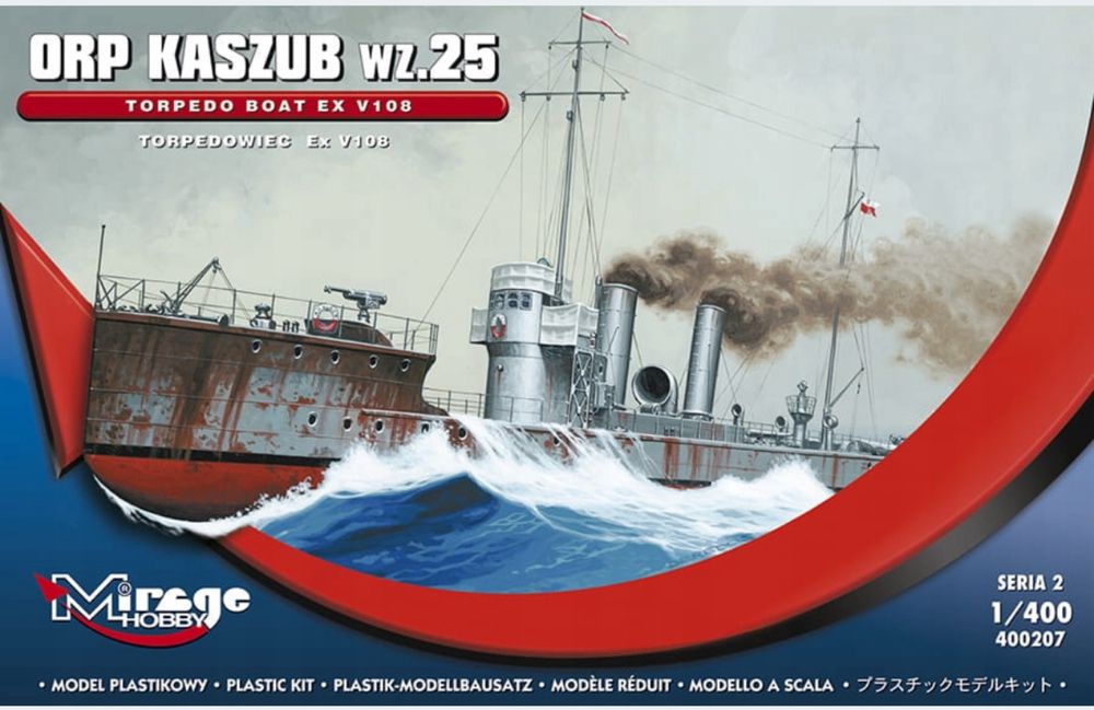 Model do sklejania MIRAGE 400207 ORP KASZUB wz.25 [Polski Okręt