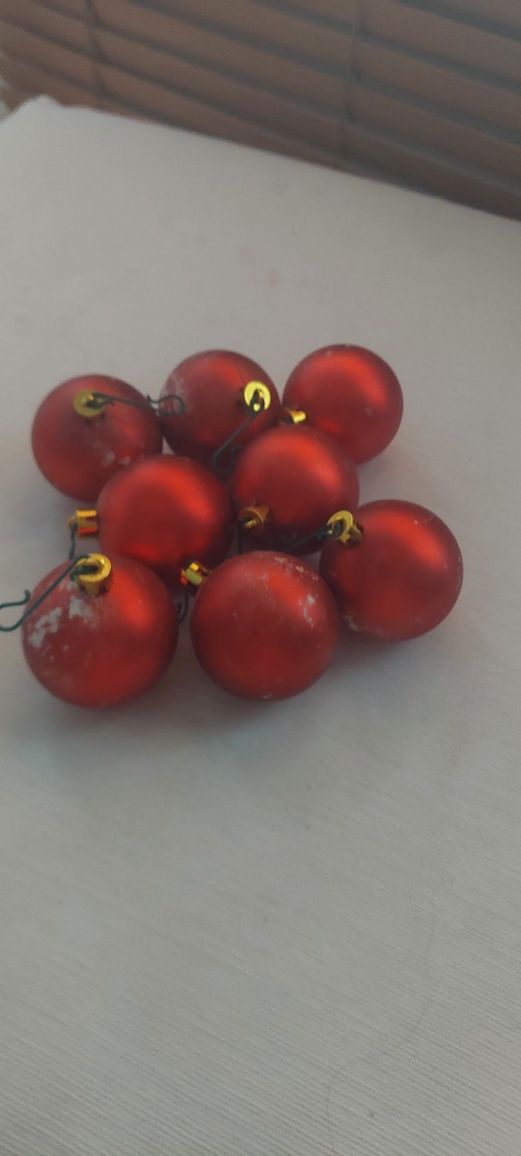 Bolas Natal cor mate pendente incluído (8 unidades) otimo estado
