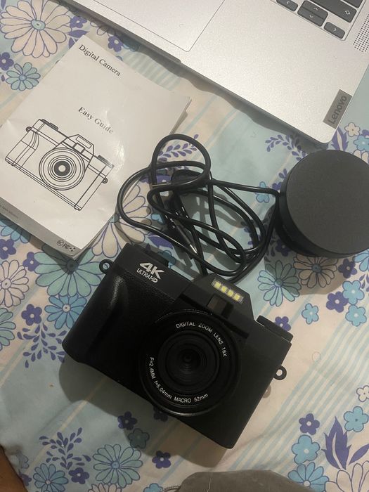Máquina Fotográfica Digital 4K Ultra HD – Zoom 16x