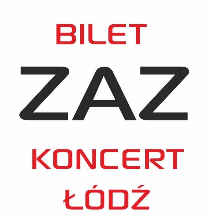 ZAZ 2 bilety na koncert w Łodzi 22.10.2022