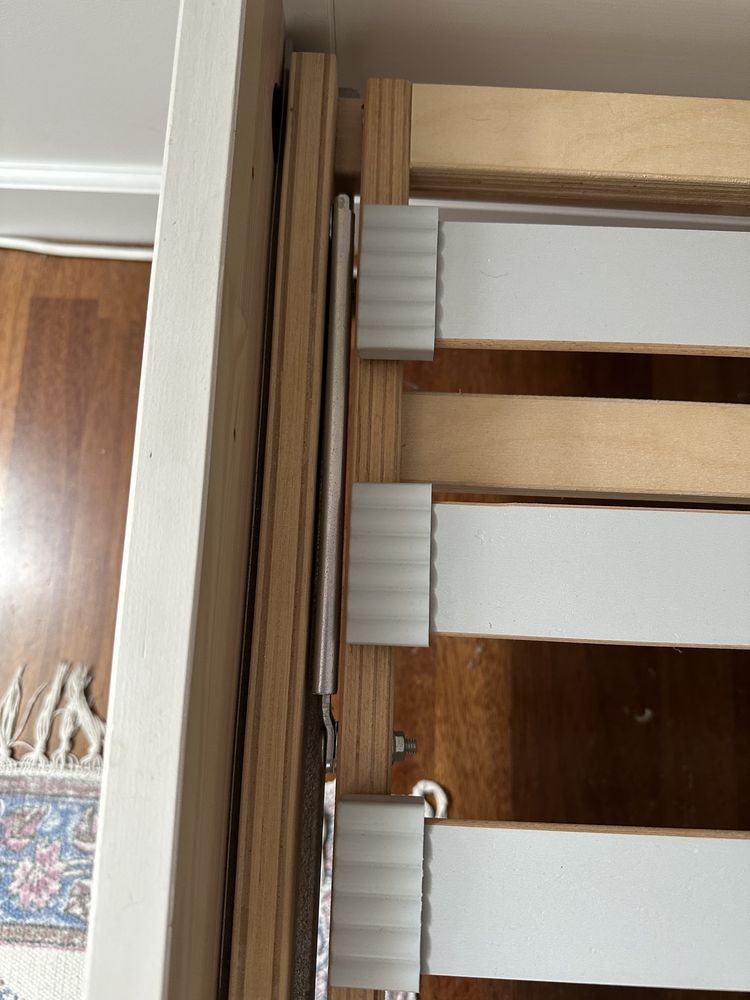 Ikea Hemnes 90x200 Łóżko Komplet Rama/materac/stelaż regulowany