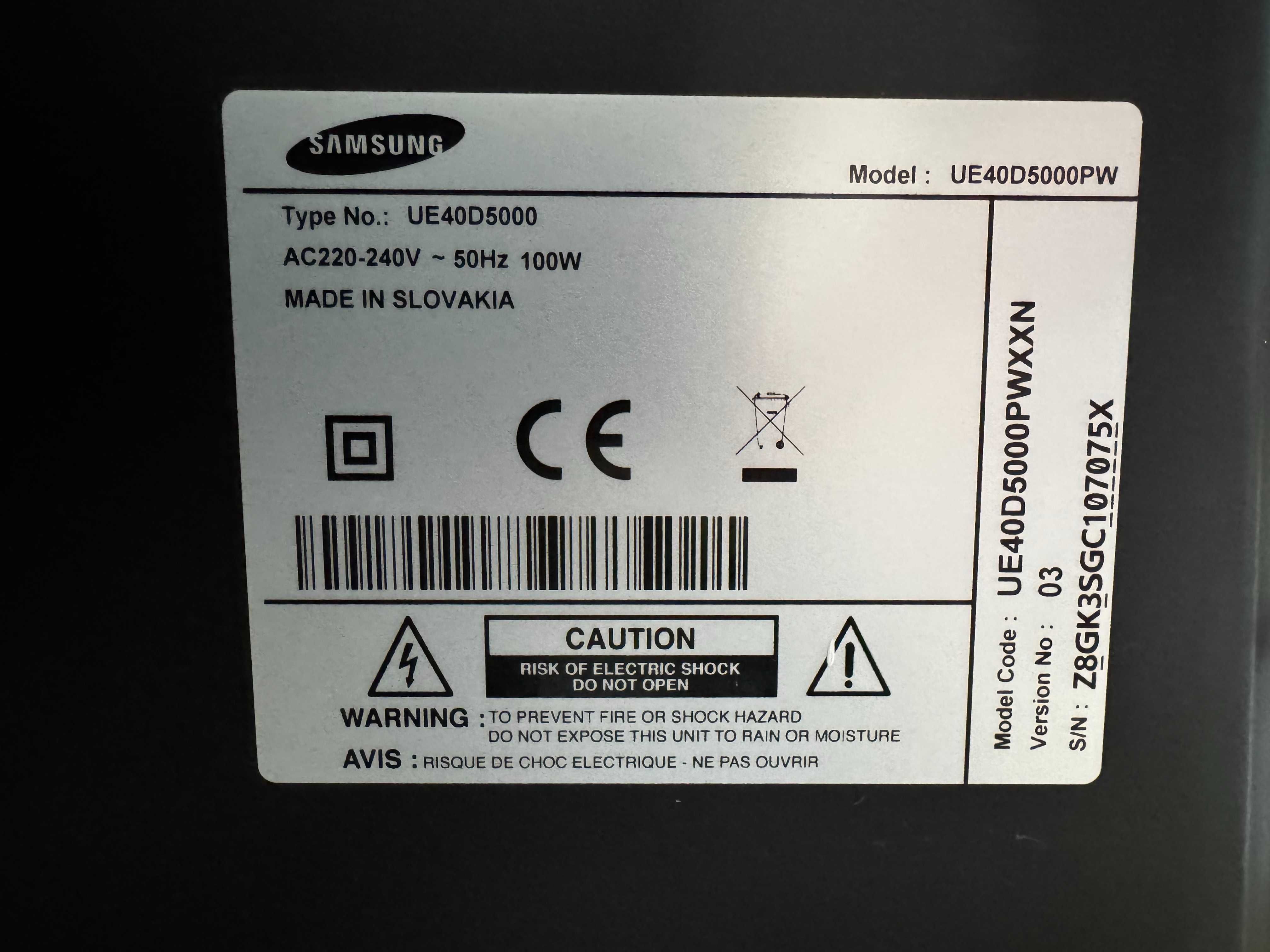 TV LED Full HD Samsung UE40D5000PW de 40 polegadas