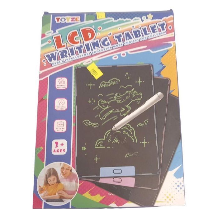 tablica lcd do pisania dla dzieci różowa