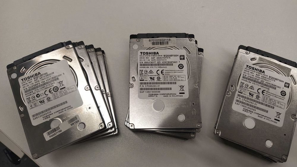 3 lotes de 5 discos HDD 2.5 polegadas Toshiba