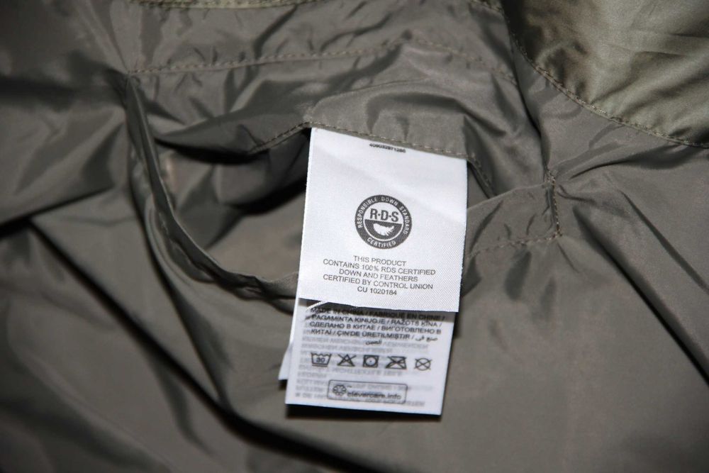 Marc O'Polo Płaszcz Puchowy Pikowany z Kapturem Damski Oliwka