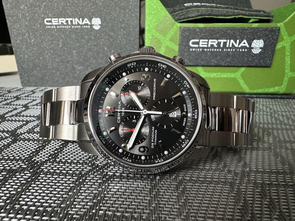 Certina DS Podium Big Chrono Precidrive Titanium - GWARANCJA