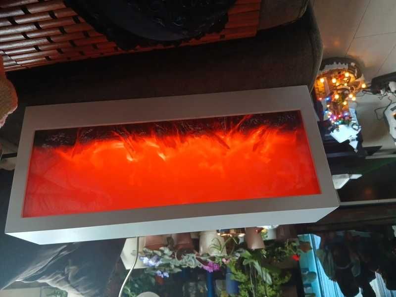 Kominek dekoracyjny led 20x45 cm usb