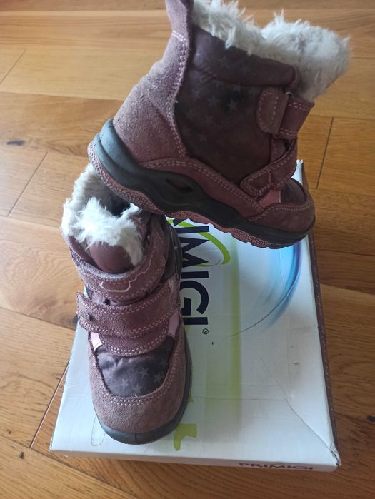 Zimowe kozaki primigi 28, różowe, w gwiazdki