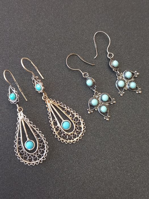 Серьги серебро 875проба звезда