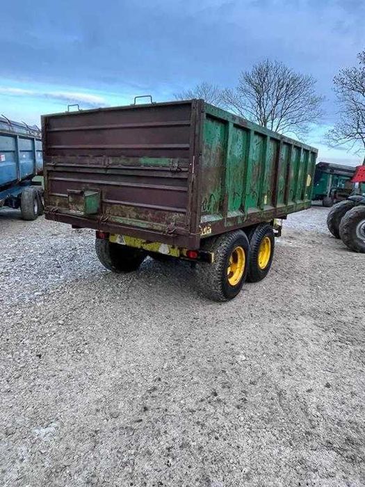 Przyczepa tandem, wywrotka, skorupowa