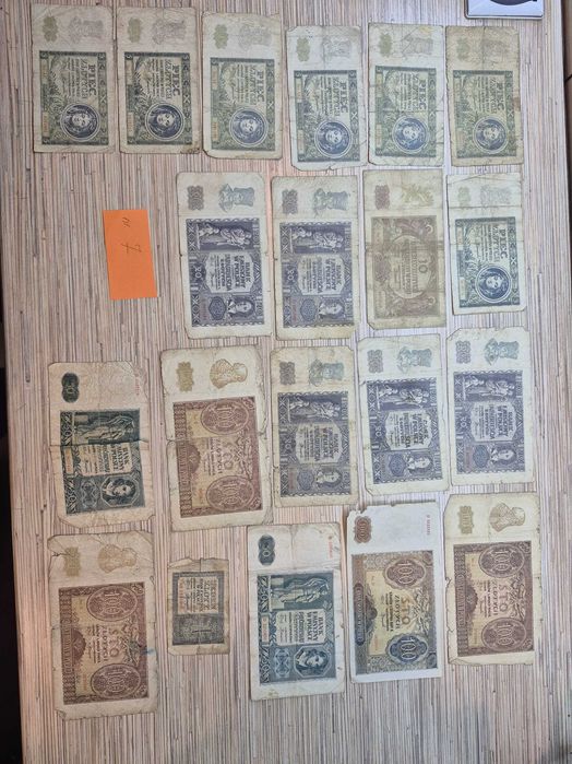 Stare banknoty starocie kolejne zestawy