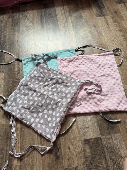 Ochraniacz łóżeczko poduszki minki bawełna