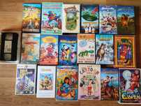 Zestaw kaset VHS bajki/animacje