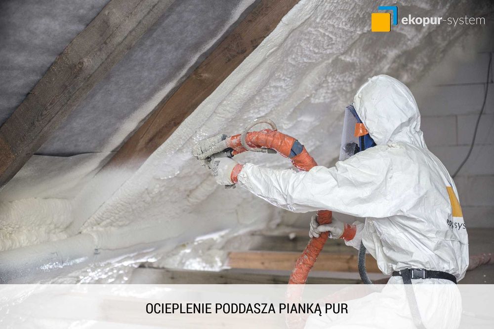 Ocieplenie poddasza pianą PUR - Teraz 10% Rabatu i Termowizja Gratis