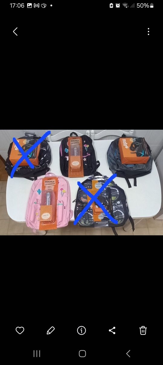 Mochilas. .novas