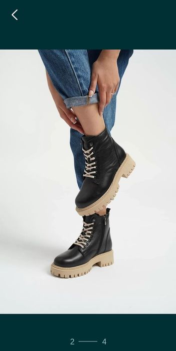 Ботинки шкіряні 37 розмір