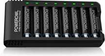 Uniwersalna ŁADOWARKA POWEROWL USB + 8 akumulatorów AA NiMH/NiCD