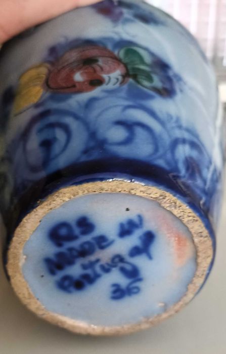 Jarra Alcobaça pintada a mão Raul da Bernarda