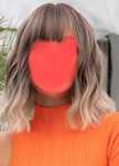 Peruka blond ombre